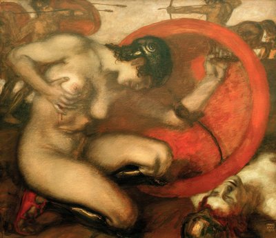 Amazona herida de Franz von Stuck